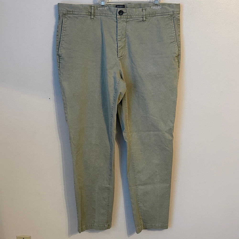 Faherty Reserve Men’s Chino Trouser Pants Size 36 Tan Khaki